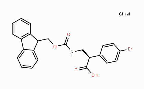 CAS No. 1442114-66-0, (R)-3-(9H-Fluoren-9-ylmethoxycarbonylamino)-2-(4-bromo-phenyl)-propionic acid
