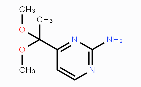 CAS No. 106157-85-1, 4-(1,1-Dimethoxyethyl)pyrimidin-2-amine