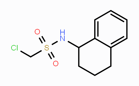 CAS No. 1340105-87-4, 1-Chloro-N-(1,2,3,4-tetrahydronaphthalen-1-yl)methanesulfonamide