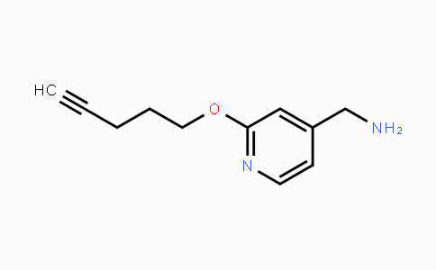 CAS No. 1993316-63-4, [2-(Pent-4-ynyloxy)pyridin-4-yl]methylamine
