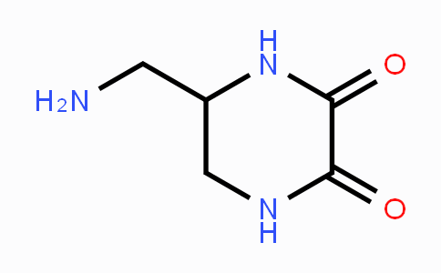 CAS No. 1186467-04-8, 5-(Aminomethyl)piperazine-2,3-dione