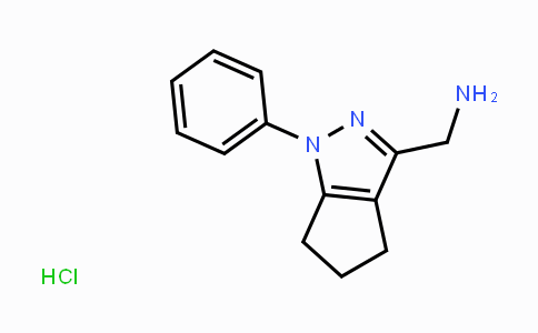 CAS No. 1193389-93-3, (1-Phenyl-1H,4H,5H,6H-cyclopenta[c]pyrazol-3-yl)methanamine hydrochloride