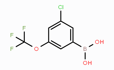 CAS No. 1451393-40-0, 3-Chloro-5-(trifluoromethoxy)phenylboronic acid