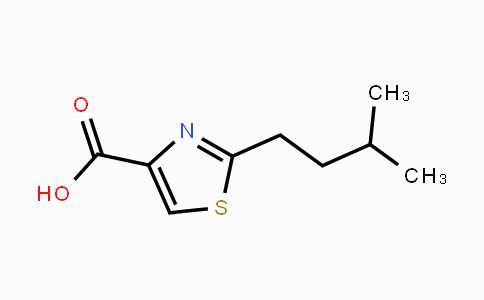 CAS No. 1215907-97-3, 2-(3-Methylbutyl)-1,3-thiazole-4-carboxylic acid