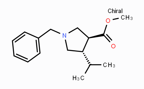 CAS No. 1082745-42-3, trans Methyl 1-benzyl-4-isopropylpyrrolidine-3-carboxylate