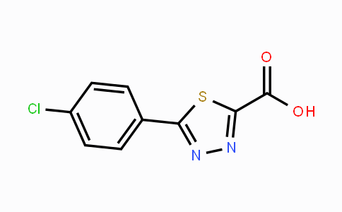CAS No. 1388054-06-5, 5-(4-Chlorophenyl)-1,3,4-thiadiazole-2-carboxylic acid