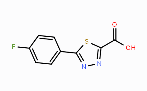 CAS No. 1260672-44-3, 5-(4-Fluorophenyl)-1,3,4-thiadiazole-2-carboxylic acid