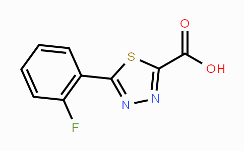 CAS No. 1388071-20-2, 5-(2-Fluorophenyl)-1,3,4-thiadiazole-2-carboxylic acid