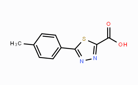 CAS No. 1388066-46-3, 5-(4-Methylphenyl)-1,3,4-thiadiazole-2-carboxylic acid