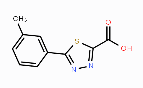CAS No. 1388076-80-9, 5-(3-Methylphenyl)-1,3,4-thiadiazole-2-carboxylic acid