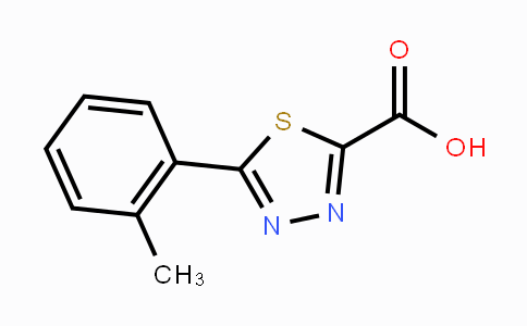 CAS No. 1388047-68-4, 5-(2-Methylphenyl)-1,3,4-thiadiazole-2-carboxylic acid