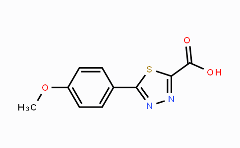 CAS No. 1388032-24-3, 5-(4-Methoxyphenyl)-1,3,4-thiadiazole-2-carboxylic acid