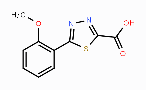 CAS No. 1388071-13-3, 5-(2-Methoxyphenyl)-1,3,4-thiadiazole-2-carboxylic acid