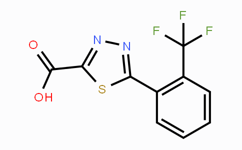 CAS No. 1993310-10-3, 5-(2-Triflluoromethylphenyl)-1,3,4-thiadiazole-2-carboxylic acid