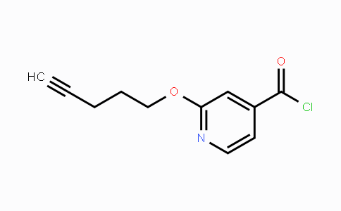 CAS No. 1984038-19-8, 2-(Pent-4-ynyloxy)isonicotinoyl chloride