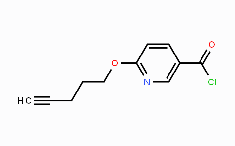 CAS No. 1924321-98-1, 6-(Pent-4-ynyloxy)nicotinoyl chloride