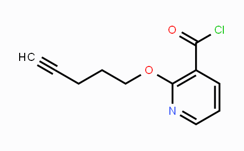 CAS No. 1987321-13-0, 2-(Pent-4-ynyloxy)nicotinoyl chloride