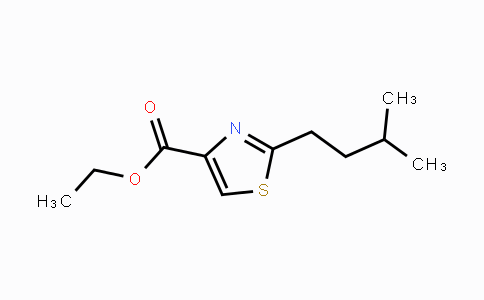 CAS No. 1556676-37-9, Ethyl 2-(3-methylbutyl)-1,3-thiazole-4-carboxylate