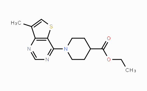 CAS No. 681428-53-5, Ethyl 1-(7-methylthieno[3,2-d]pyrimidin-4-yl)piperidine-4-carboxylate