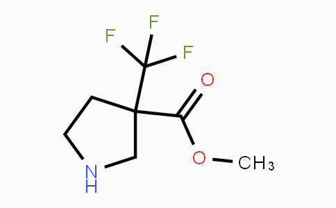 CAS No. 1283851-29-5, Methyl 3-(trifluoromethyl)-pyrrolidine-3-carboxylate