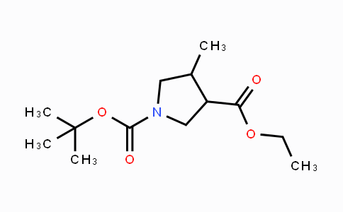 CAS No. 1824525-17-8, 1-tert-Butyl 3-ethyl 4-methylpyrrolidine-1,3-dicarboxylate