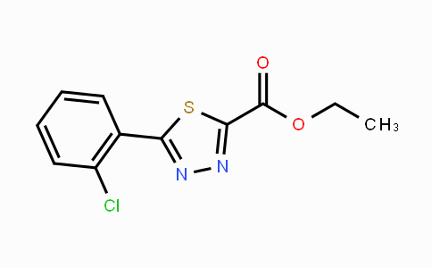 CAS No. 1993310-55-6, Ethyl 5-(2-chlorophenyl)-1,3,4-thiadiazole-2-carboxylate
