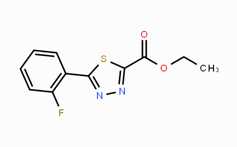 CAS No. 1989983-15-4, Ethyl 5-(2-fluorophenyl)-1,3,4-thiadiazole-2-carboxylate