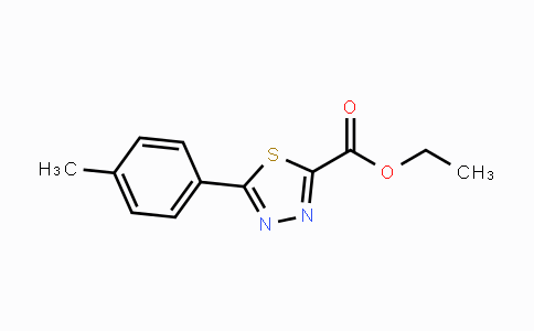 CAS No. 1924165-94-5, Ethyl 5-(4-methylphenyl)-1,3,4-thiadiazole-2-carboxylate