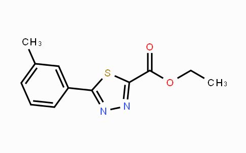 CAS No. 1956354-78-1, Ethyl 5-(3-methylphenyl)-1,3,4-thiadiazole-2-carboxylate