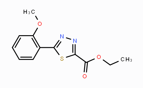 CAS No. 1993310-64-7, Ethyl 5-(2-methoxyphenyl)-1,3,4-thiadiazole-2-carboxylate