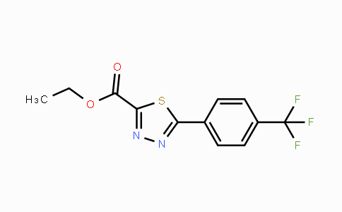 CAS No. 1986908-17-1, Ethyl 5-(4-triflluoromethylphenyl)-1,3,4-thiadiazole-2-carboxylate