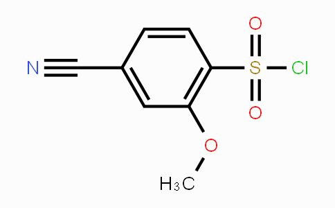 CAS No. 1261791-90-5, 4-Cyano-2-methoxybenzene-1-sulfonyl chloride