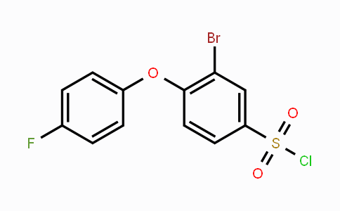 CAS No. 1283859-52-8, 3-Bromo-4-(4-fluorophenoxy)benzene-1-sulfonyl chloride