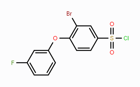 1284177-46-3 | 3-Bromo-4-(3-fluorophenoxy)benzene-1-sulfonyl chloride