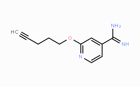 CAS No. 1987123-15-8, 2-(Pent-4-ynyloxy)pyridine-4-carboximidamide