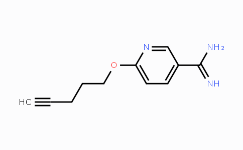 CAS No. 1987123-22-7, 6-(Pent-4-ynyloxy)pyridine-3-carboximidamide