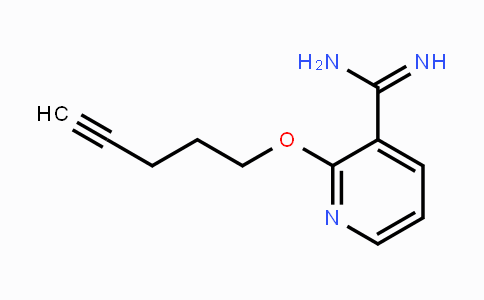 CAS No. 1984149-24-7, 2-(Pent-4-ynyloxy)pyridine-3-carboximidamide