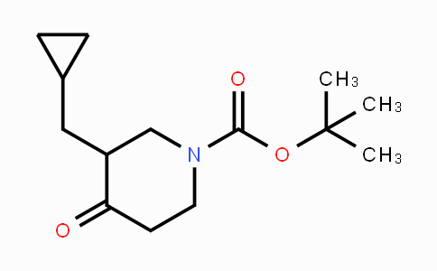 CAS No. 1260675-70-4, tert-Butyl 3-(cyclopropylmethyl)-4-oxopiperidine-1-carboxylate