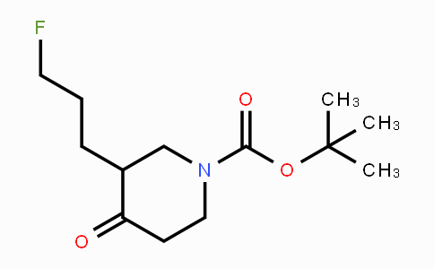 CAS No. 1695142-57-4, tert-Butyl 3-(3-fluoropropyl)-4-oxopiperidine-1-carboxylate