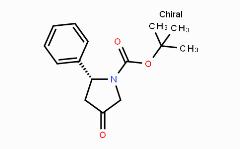 CAS No. 635724-46-8, tert-Butyl (2R)-2-phenyl-4-oxopyrrolidine-1-carboxylate