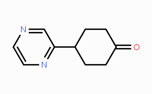 CAS No. 1252689-55-6, 4-(Pyrazin-2-yl)cyclohexan-1-one
