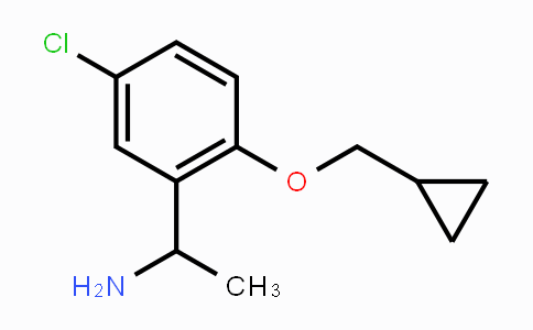 CAS No. 1250683-69-2, 1-(5-Chloro-2-cyclopropylmethoxy-phenyl)-ethylamine