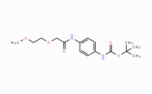 CAS No. 851652-00-1, Carbamic acid, [4-[[(2-methoxyethoxy)acetyl]-amino]phenyl]-, 1,1-dimethylethyl ester