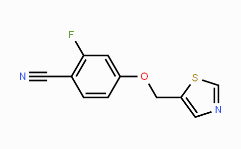 CAS No. 181040-44-8, 2-Fluoro-4-(thiazol-5-ylmethoxy)benzonitrile