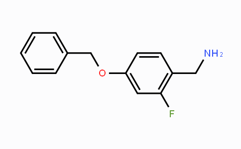 CAS No. 1185095-34-4, 4-Benzyloxy-2-fluorobenzylamine