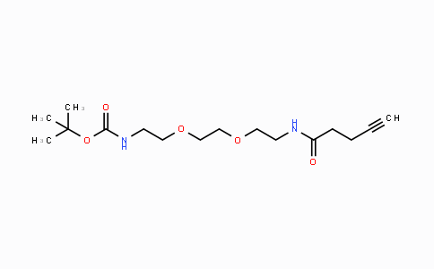 CAS No. 931121-18-5, 5,8-Dioxa-2,11-diazahexadec-15-ynoic acid, 12-oxo-, 1,1-dimethylethyl ester