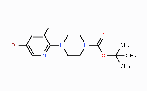 CAS No. 1289048-68-5, tert-Butyl 4-(5-bromo-3-fluoropyridin-2-yl)piperazine-1-carboxylate