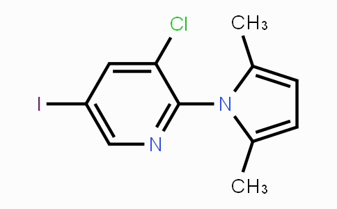 CAS No. 1228375-96-9, 3-Chloro-2-(2,5-dimethyl-1H-pyrrol-1-yl)-5-iodopyridine