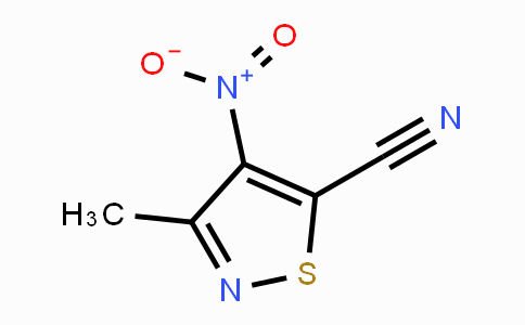 CAS No. 4577-00-8, 3-Methyl-4-nitro-isothiazole-5-carbonitrile