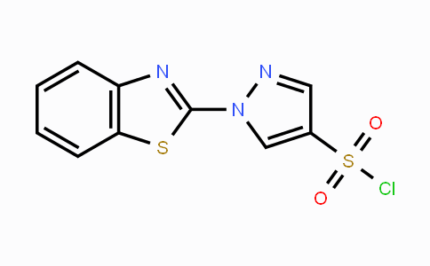 CAS No. 1343932-75-1, 1-(1,3-Benzothiazol-2-yl)-1H-pyrazole-4-sulfonyl chloride